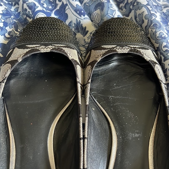 Coach Black/gray sequin toe flats - Picture 4 of 8